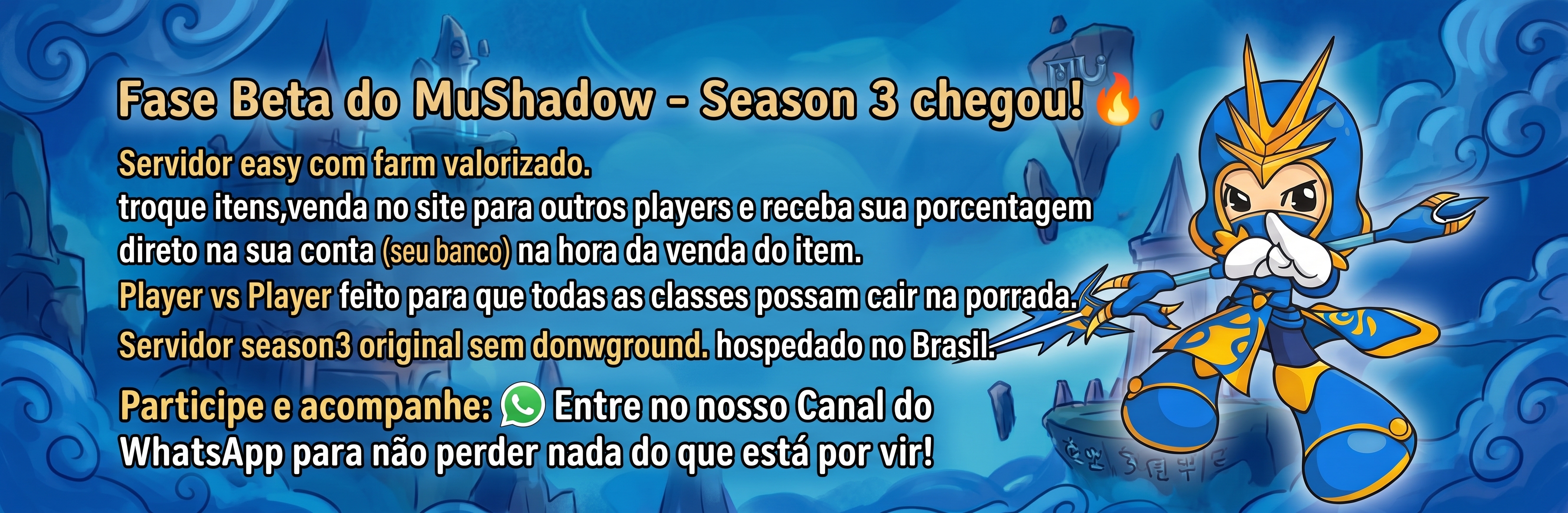 Fase beta fechado chegou!